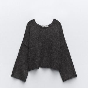 Zara Charcoal Oversized Sweater